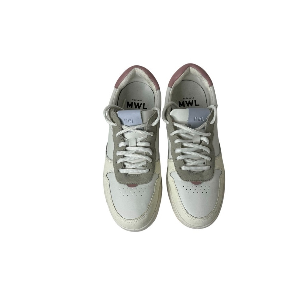 Madewell Court Sneaker in White Pastel Colorblock 7 - Picture 4 of 11